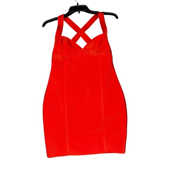 Orange Herve Leger X F21 Body con Dress - Picture 1 of 10